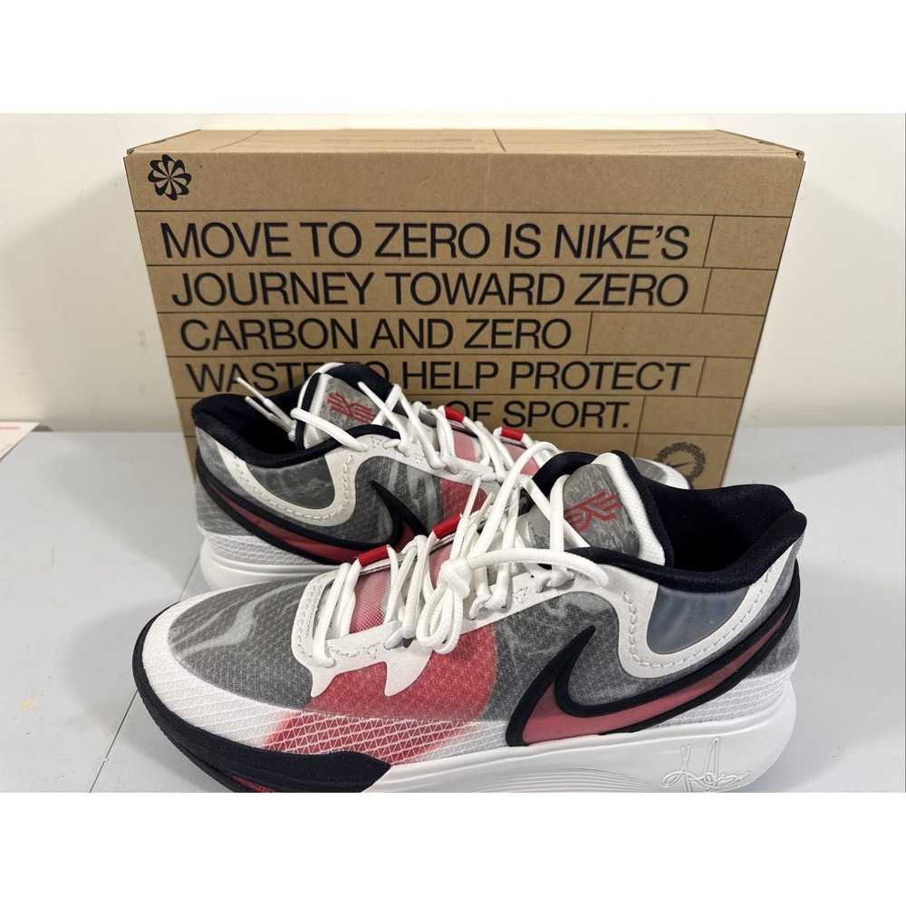 Nike Kyrie 8‎ Basketball Shoes White University Red DJ6017 100 Men's Size 14